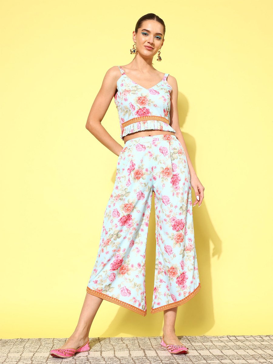 Ahalyaa Women Floral Printed Co-Ords - Swadesiicart