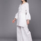 Ahalyaa Women Self Design Pure Cotton Tunic With Palazzos | Swadesiicart