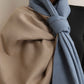 trueBrowns Blue Reversible Woollen Stole | Swadesiicart