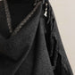 trueBrowns Black Tassel Woollen Stole | Swadesiicart