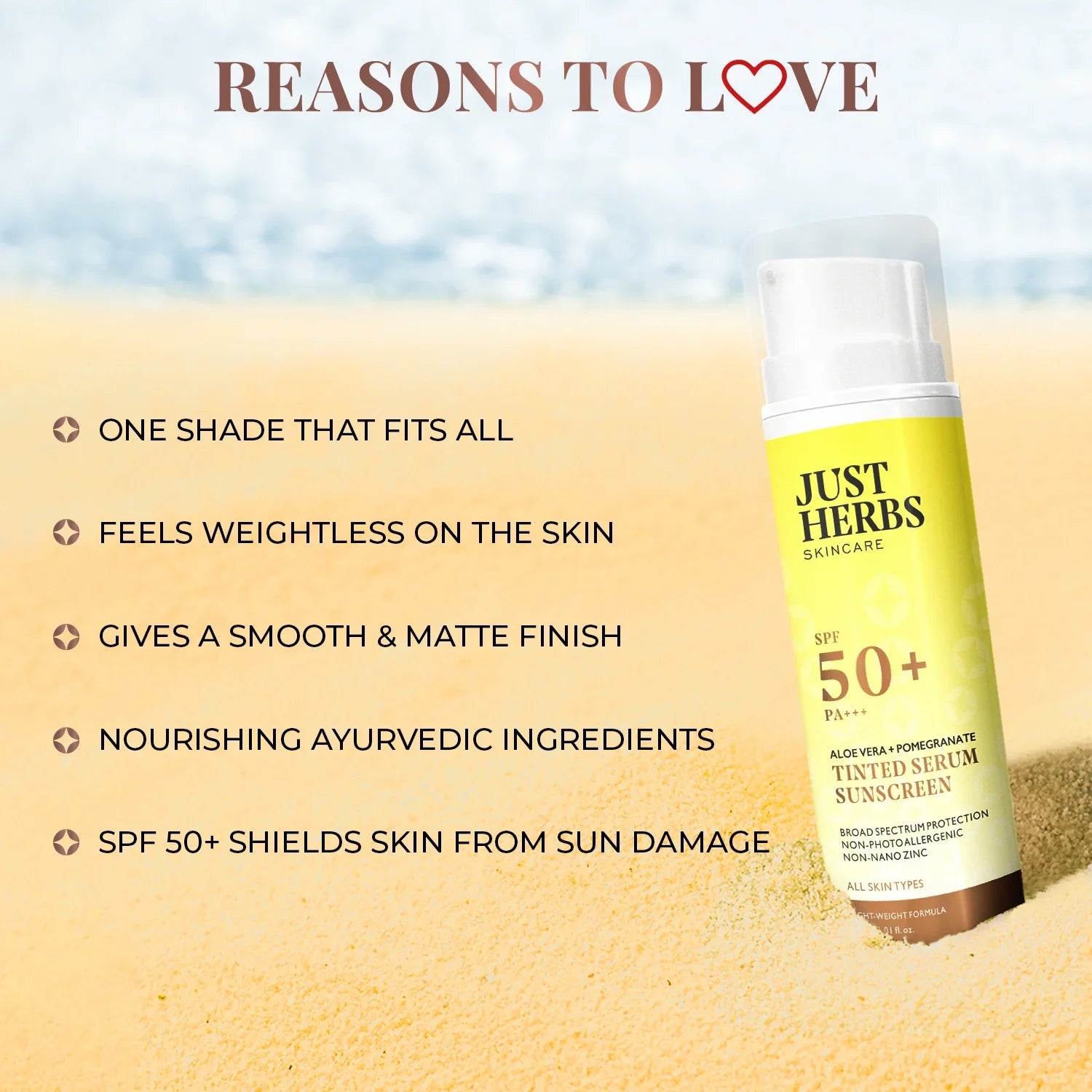 Tinted Serum Sunscreen with SPF 50+ PA+++