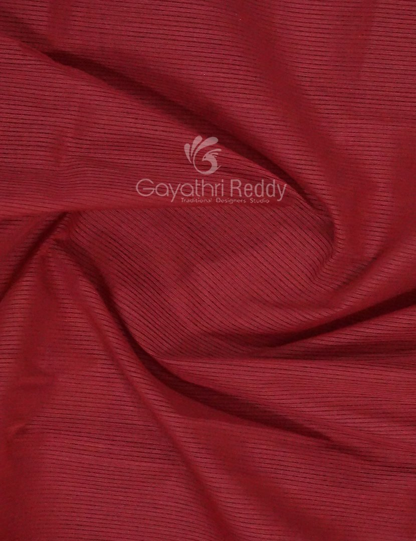Shades of Maroon Red Pure Mangalgiri Cotton By Gayathri Reddy Designer Studio | Swadesiicart