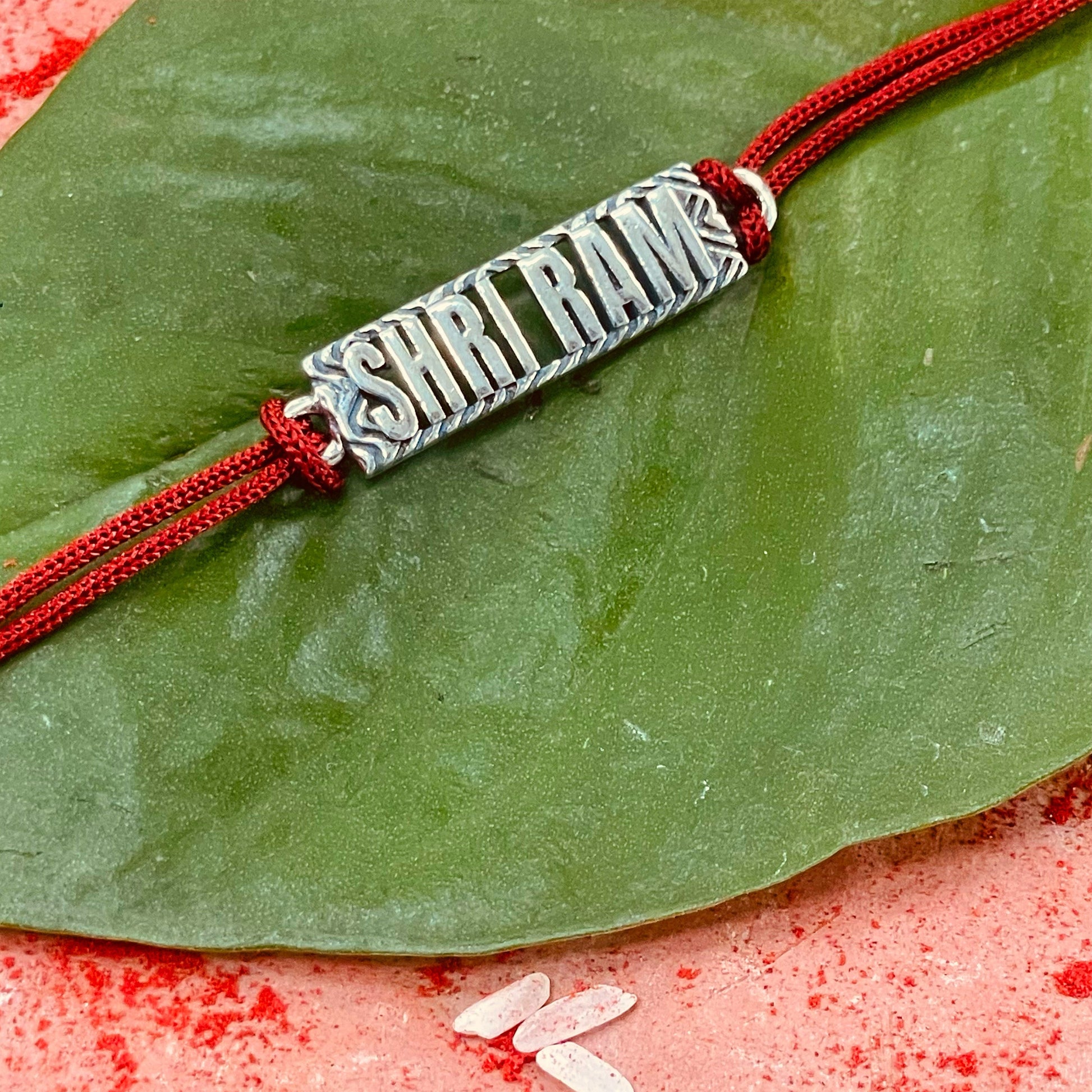 trueBrowns 925 Sterling Silver Shri Ram Thread Rakhi | Swadesiicart