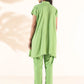 trueBrowns Green Cotton Dobby Shirt Co-ord Set - Swadesiicart
