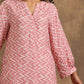 trueBrowns Light Mauve Zig-Zag Printed Silk Co-Ord Set - Swadesiicart