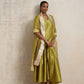 trueBrowns Green Silk Sharara Dupatta Set | Swadesiicart