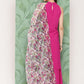 InWeave Women's Magenta Pleated Halter Kurta Palazzo Set W White Pink Or Dupatta - Swadesiicart
