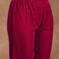 trueBrowns Rani Pink Velvet Pant | Swadesiicart