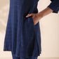 trueBrowns Blue Cotton Dobby Regular Co-ord Set - Swadesiicart
