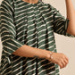 trueBrowns Dark Green Lehariya Printed Silk Kurta Pant Set | Swadesiicart