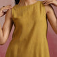 trueBrowns Mustard Cotton Kurta Set | Swadesiicart
