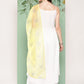 InWeave Women's Strappy Set Cream With Yellow W Chintz Or Dupatta - Swadesiicart