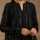 trueBrowns Black Gold Cotton Flared Co-Ord Set - Swadesiicart