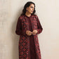 trueBrowns Purple Kashmiri Woollen Jacket 3pc Set | Swadesiicart