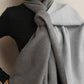 trueBrowns Grey Reversible Woollen Stole | Swadesiicart
