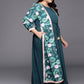 Ahalyaa Plus Size Round neck Maxi Ethnic Dress | Swadesiicart