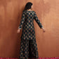 trueBrowns Green Foil Print Sharara Set | Swadesiicart