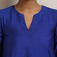 trueBrowns Blue Silk Kurta Co-ord Set - Swadesiicart