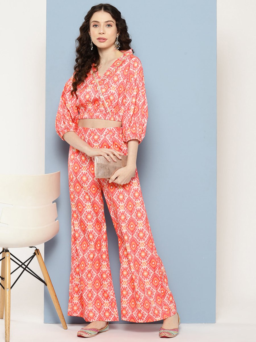 Ahalyaa Printed Ethnic Co-Ords - Swadesiicart