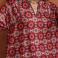 trueBrowns Beige Mandala Print Kurta Co-ord Set - Swadesiicart