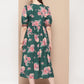 Ahalyaa Women Floral Printed Empire Ethnic Dress | Swadesiicart