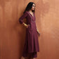 trueBrowns Maroon Straight Kurta Set | Swadesiicart