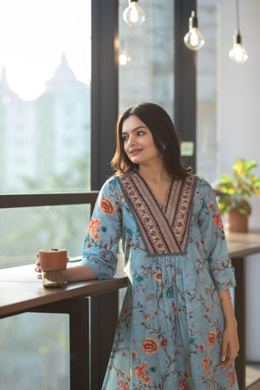 NOZ2TOZ Women's Rayon Floral Printed Co-ords Set - Swadesiicart