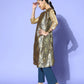 InWeave Women's Navy Brocade Jacket - Swadesiicart