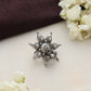 trueBrowns Silver Tone Floral Ring | Swadesiicart