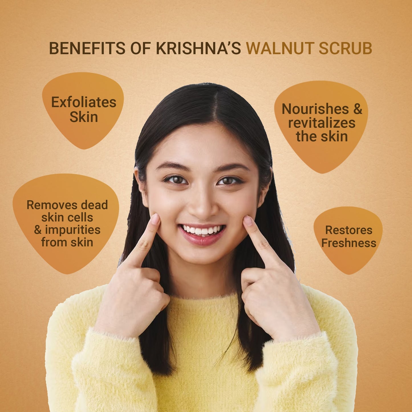 Krishna'S Herbal & Ayurveda Aloevera Walnut Scrub | Swadesiicart