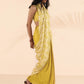trueBrowns Lime Muslin Ikat Saree | Swadesiicart