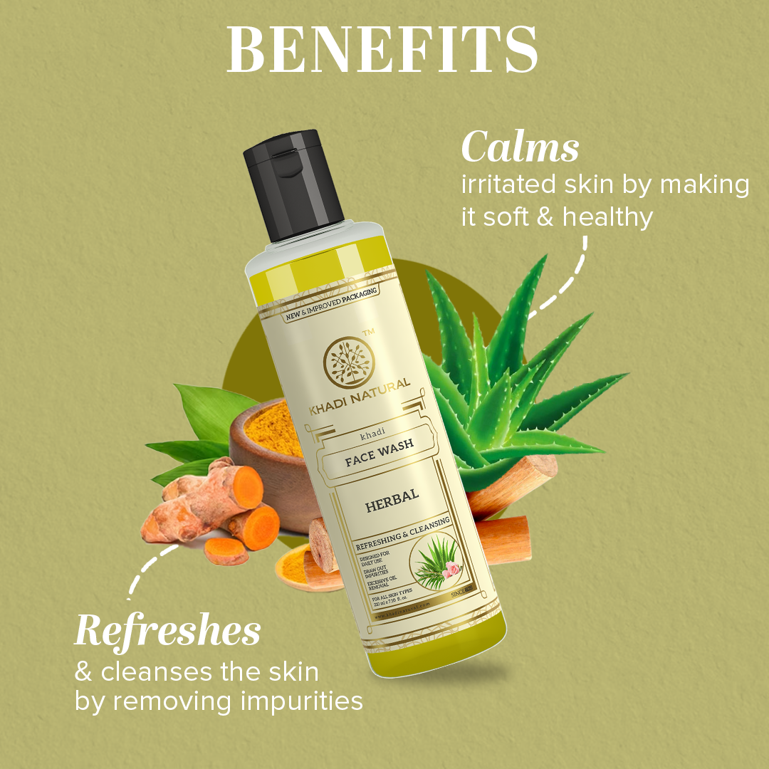 Khadi Natural Herbal Face Wash - 210ml