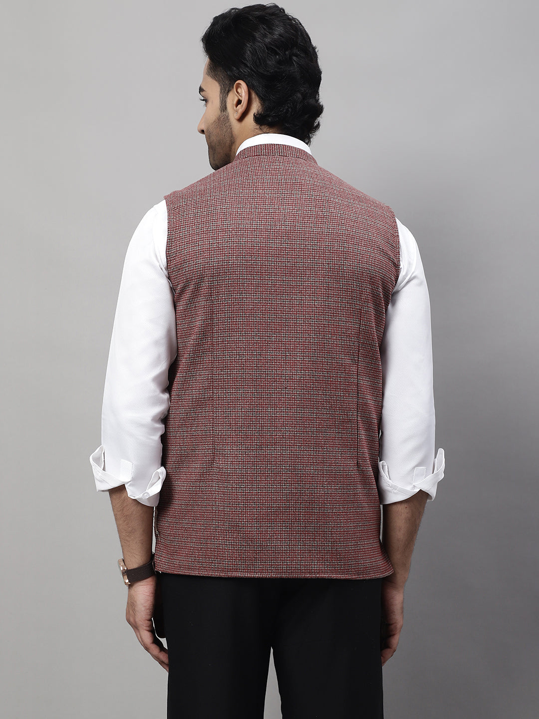 Even Apparels Men's Multi Nehru Jacket With Welt Pockets | Swadesiicart