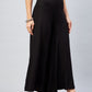 InWeave Solid Black Palazzo - Swadesiicart