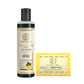 Khadi Herbal Amla & Reetha Hair Cleanser with Saffron Soap Combo (Set of 2)