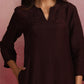 trueBrowns Cola Viscose Silk Kurta Co-ord Set - Swadesiicart