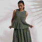 trueBrowns Grey Cotton Skirt Co-ord Set - Swadesiicart