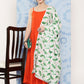 InWeave Women's Orange Strappy Set W White Pink Lotus Cr Duptta - Swadesiicart