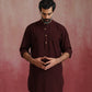 trueBrowns Men's Cola Cotton Mandarin Collar Kurta Co-ord set - Swadesiicart