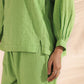 trueBrowns Green Cotton Dobby Short Co-ord Set - Swadesiicart