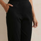 trueBrowns Black Woollen Pants | Swadesiicart