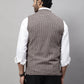 Even Apparels Men's Beige Pure Wool Nehru Jacket | Swadesiicart