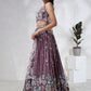 House of Panchhi Lavender Georgette Sequins And Thread Embroidery Lehenga Choli & Dupatta | Swadesiicart