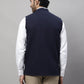 Even Apparels Men's Blue Pure Wool Nehru Jacket | Swadesiicart