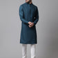 Even Apparels Green Kurta With Band Collar | Swadesiicart