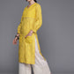 Ahalyaa Ethnic Motifs Printed Puff Sleeves Gotta Patti Kurta | Swadesiicart
