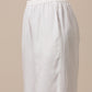 trueBrowns Cotton White Textured Curve Pant | Swadesiicart