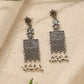 trueBrowns Silver Peacock Earrings | Swadesiicart