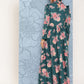 Ahalyaa Floral Print Puff Sleeves Tie-Up Neck Crepe Ethnic Gown With Cut-Out Detail | Swadesiicart
