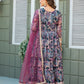 Anaita Grey Tabby Silk Stitched Anarkali Suit With Thread & Sequence Work